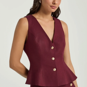 COLETE MY PLACE LINHO BOTOES VINHO