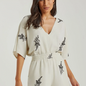 MACAQUINHO MY PLACE BORDADO FLORZINHAS