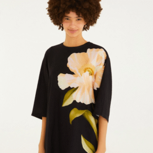 VESTIDO FARM TSHIRT BIG PAPOULA