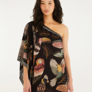 VESTIDO FARM OMBRO SO RECANTO DOS PASSAROS