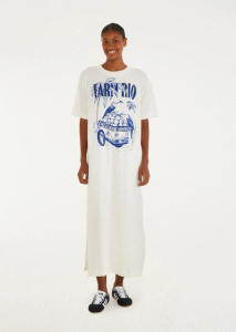 VESTIDO FARM MIDI COCO GELADO
