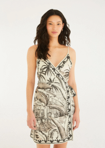 VESTIDO FARM CURTO TERESA LENCO
