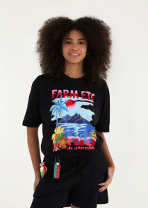 TSHIRT FARM IPANEMA SILK RIO POSTER PRETA