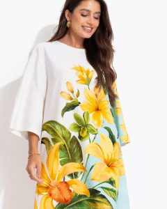 VESTIDO FARM TSHIRT BIG FLORAL SAMANTA