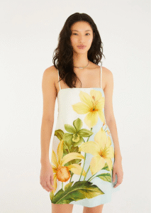VESTIDO FARM CURTO FLORAL SAMANTA
